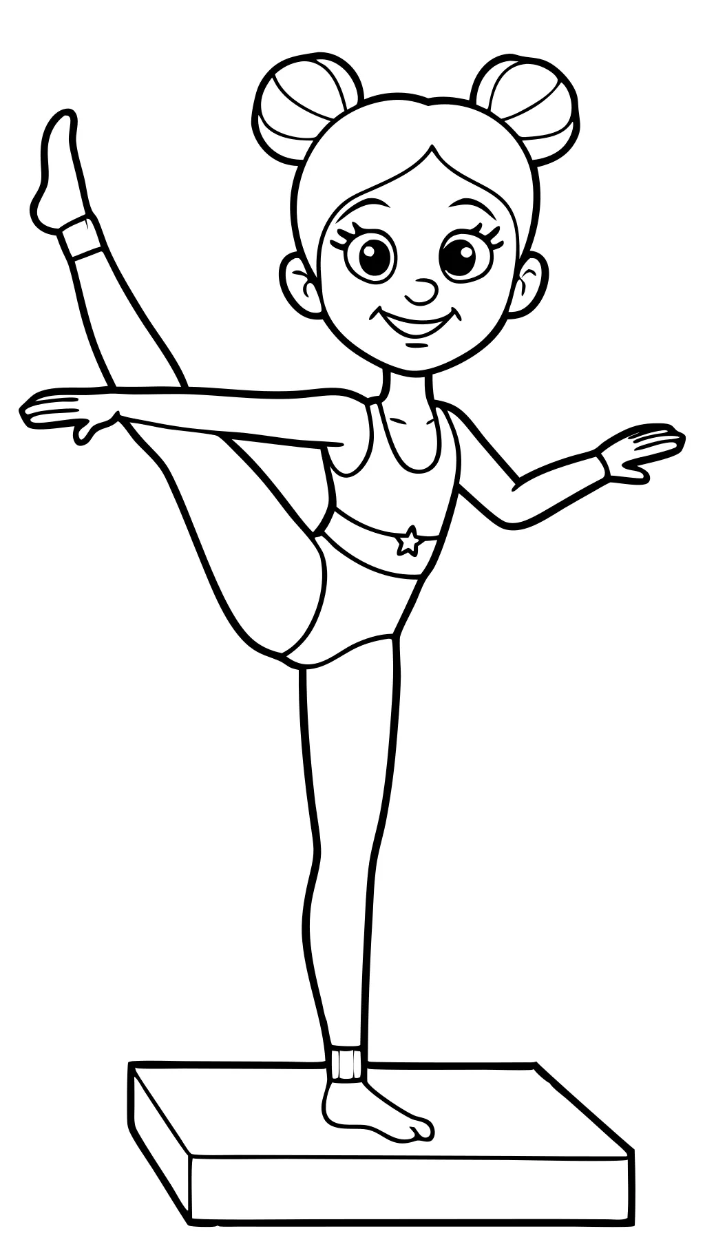 gymnastics printable coloring pages